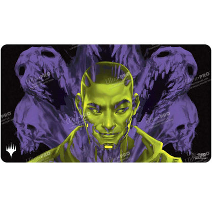 Magic The Gathering Duskmourn Playmat Alt Art Key Character Kaito Bane of Nightmares 1