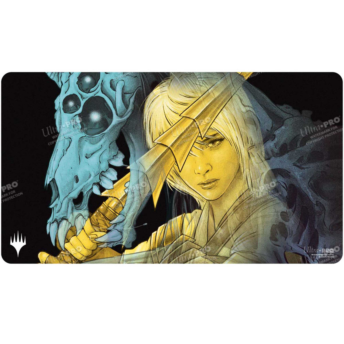 Magic The Gathering Duskmourn Playmat Key Character Mythic 1 Wandering Rescuer 1