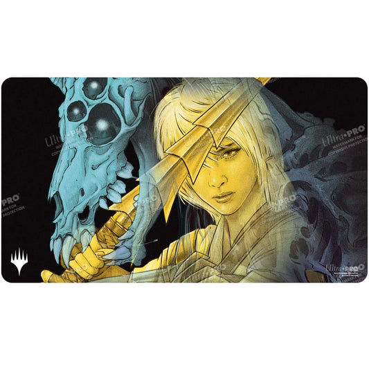 Magic The Gathering Duskmourn Playmat Key Character Mythic 1 Wandering Rescuer 1