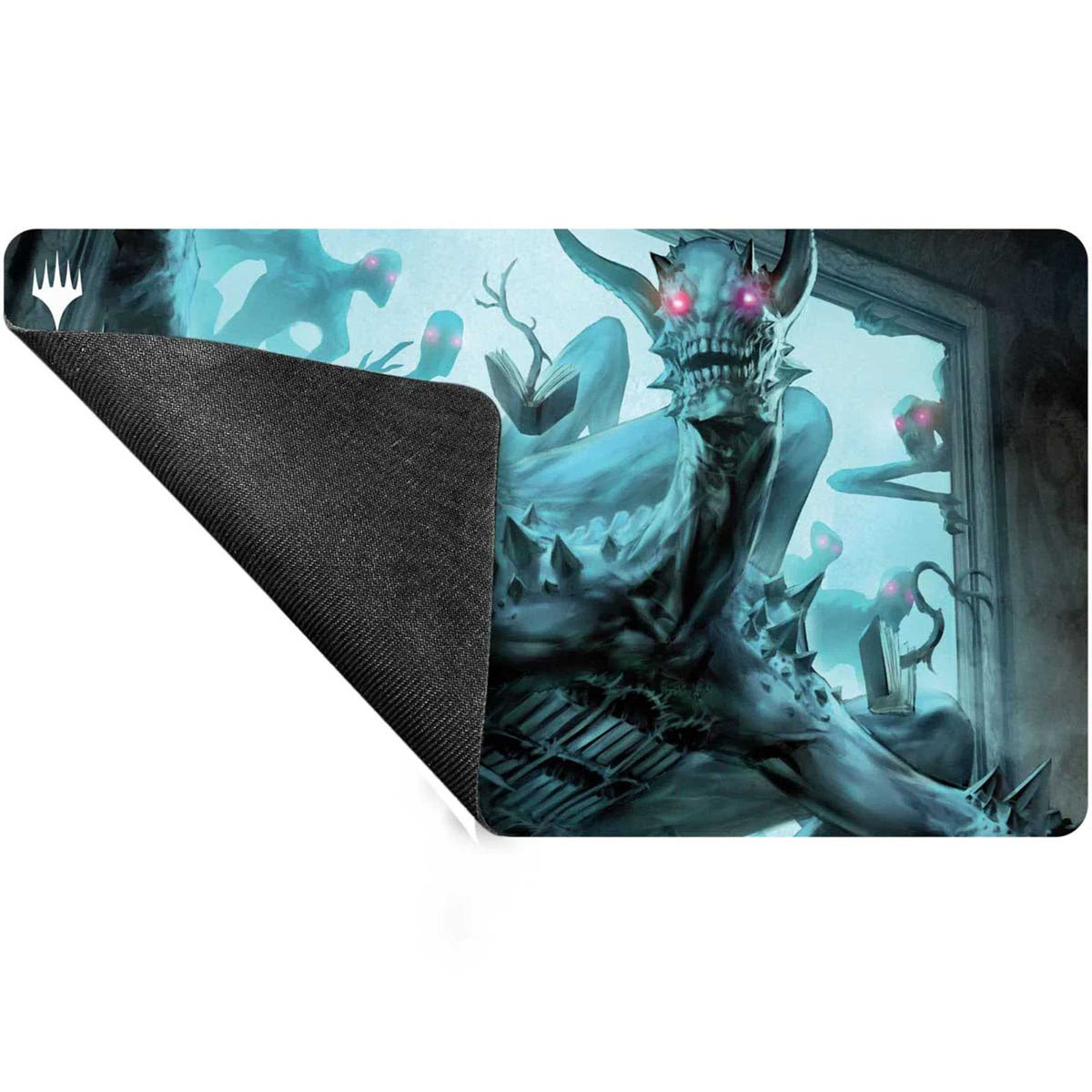 Magic The Gathering Duskmourn Playmat Mythic Cycle Blue Overlord of the Floodpits 2