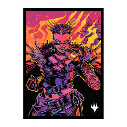 Magic: The Gathering - 2025 Multiplanar Race Set 100ct Deck Protector Sleeves Borderless Racer 4 1