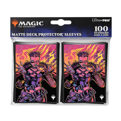 Magic: The Gathering - 2025 Multiplanar Race Set 100ct Deck Protector Sleeves Borderless Racer 4 2