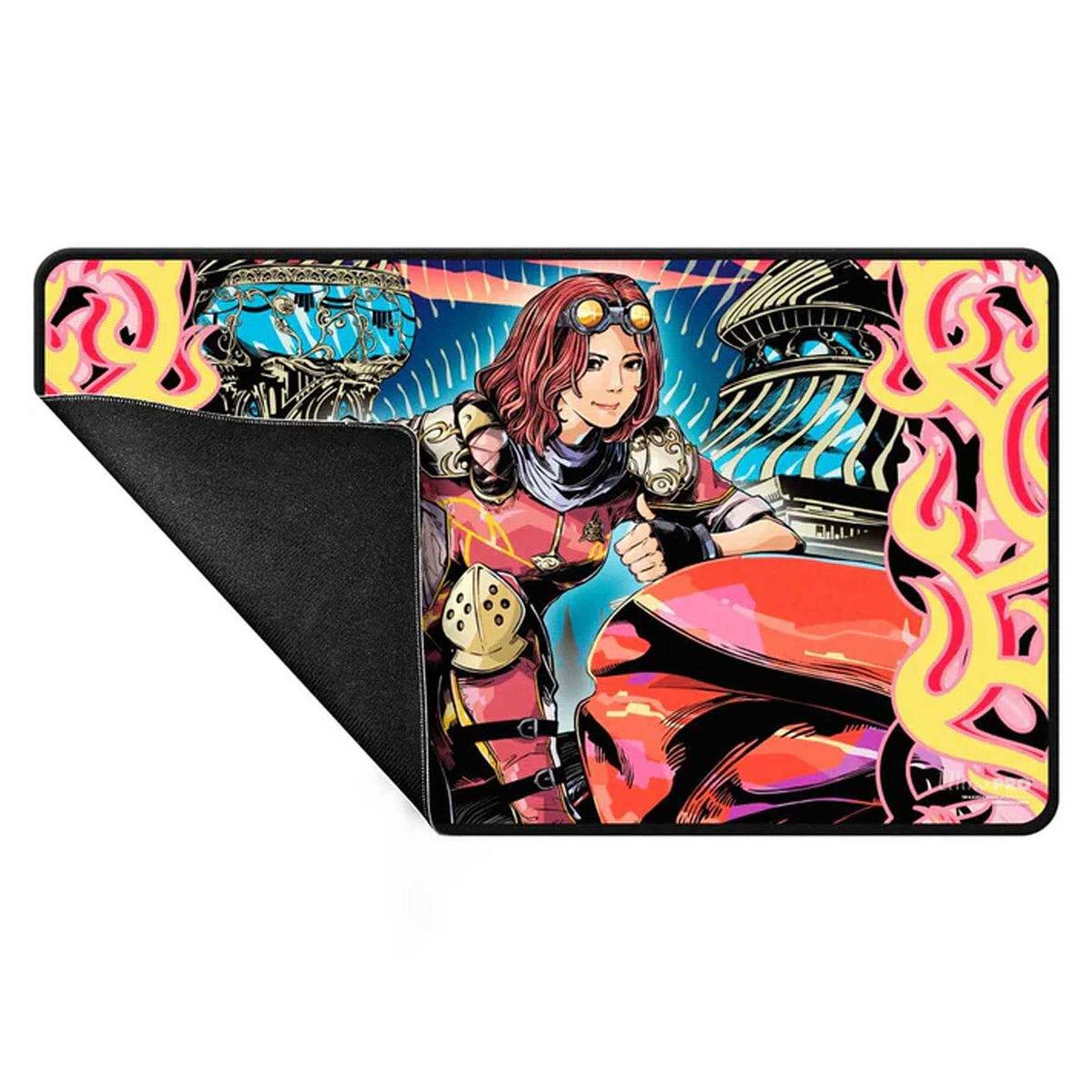 Magic: The Gathering - 2025 Multiplanar Race Set Black Stitched Playmat Variant Art PW 3