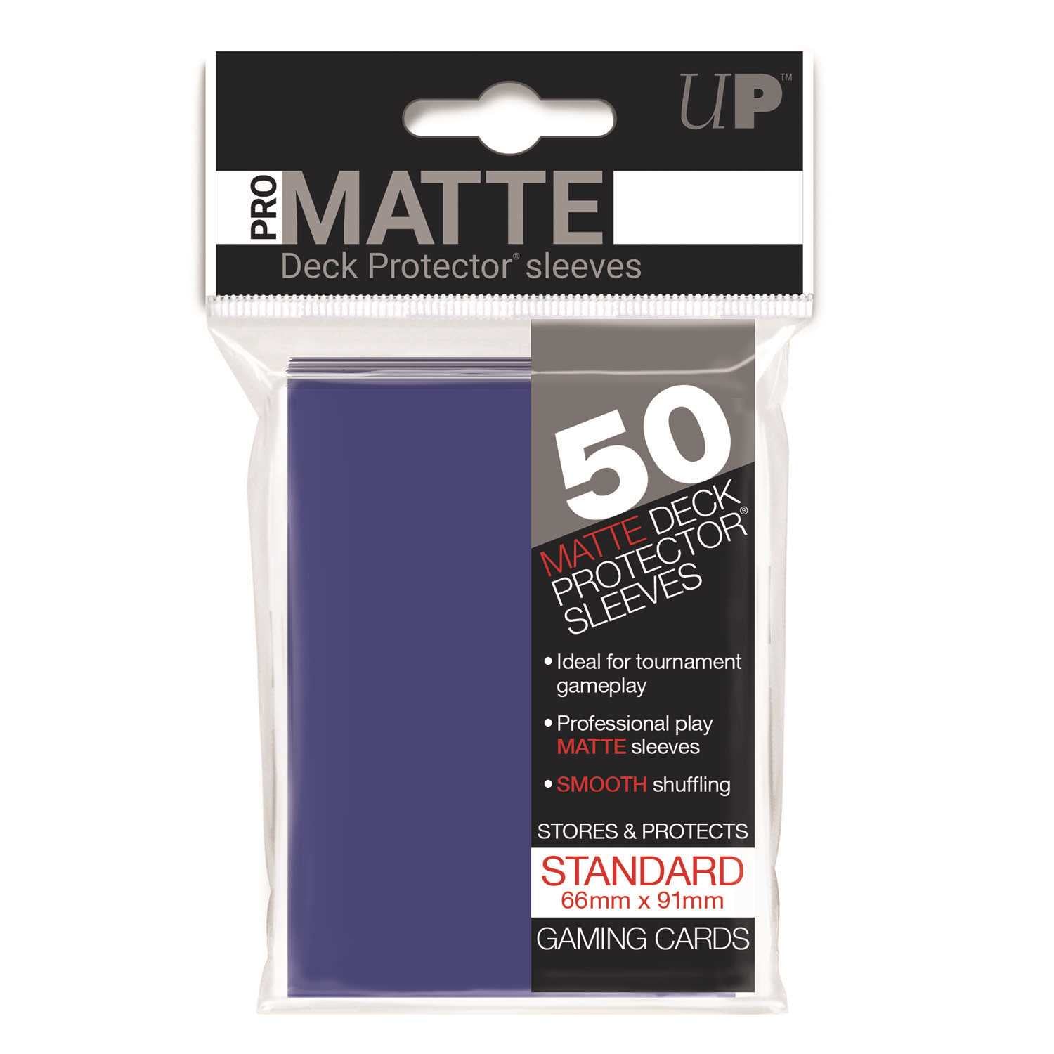 Matte Standard Deck Protectors Blue 50CT Card Sleeve by Ultra Pro 1