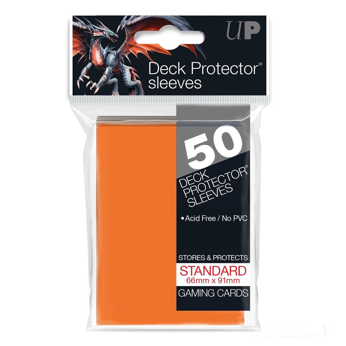 Standard Deck Protectors (50ct) - Orange 1