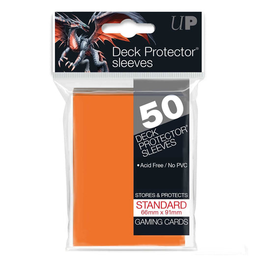 Standard Deck Protectors (50ct) - Orange 1