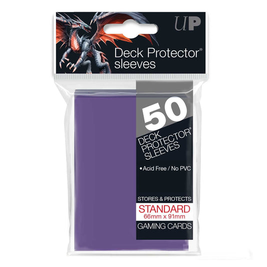 Standard Deck Protectors 50CT Purple Card Sleeve by Ultra Pro 1
