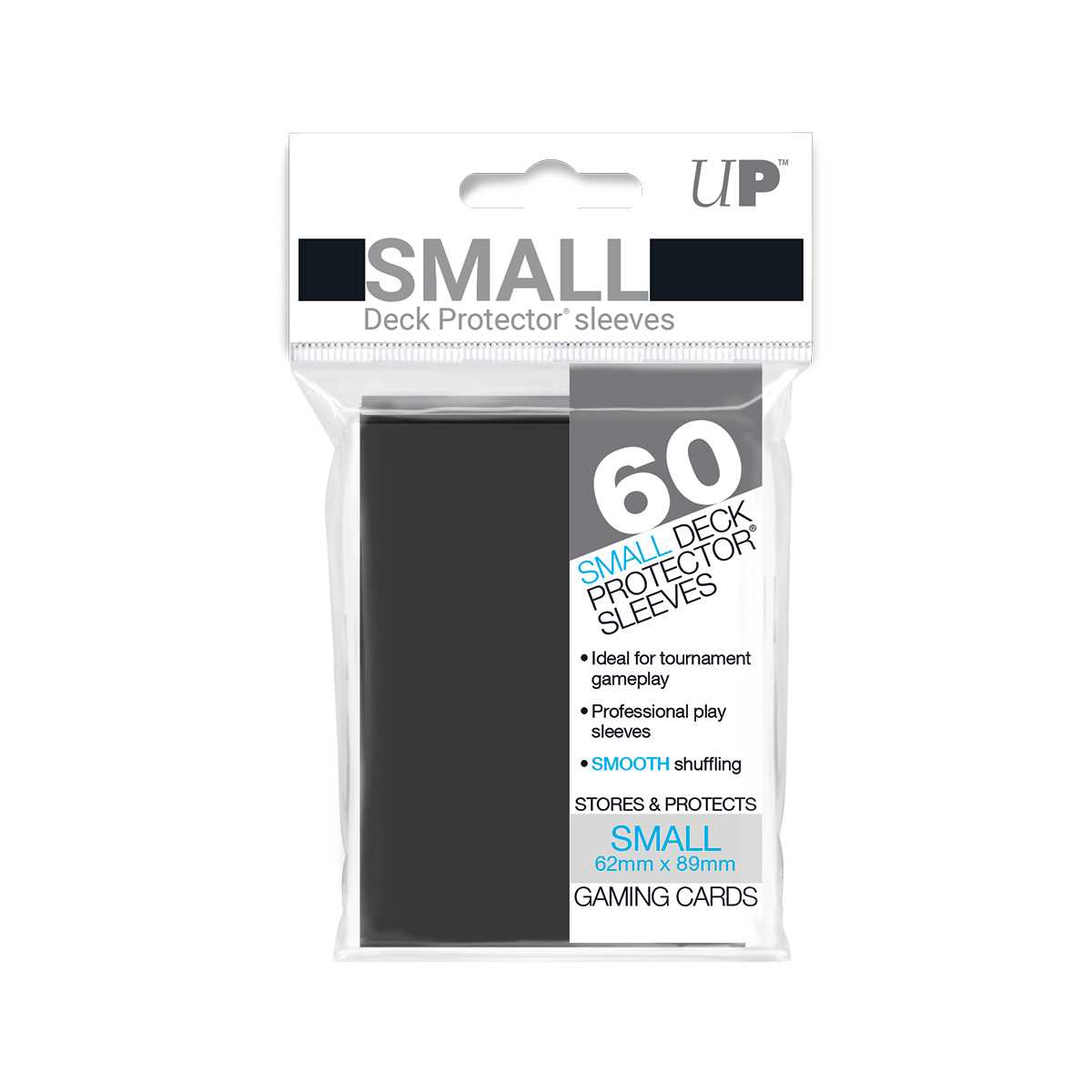Small Deck Protectors 60CT Black Card Sleeve by Ultra Pro 1