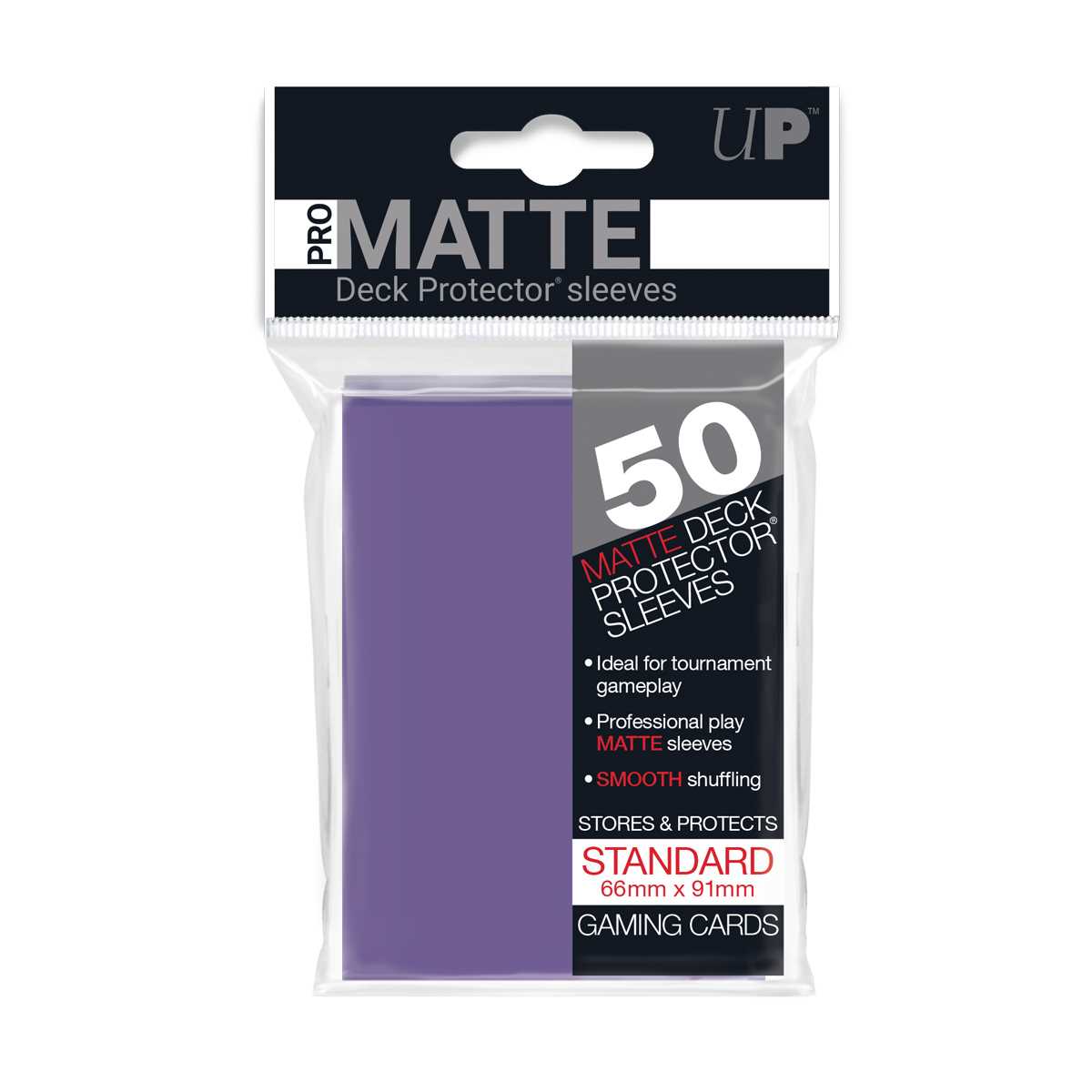 Matte Deck Protectors 50CT Purple Card Sleeve by Ultra Pro 1