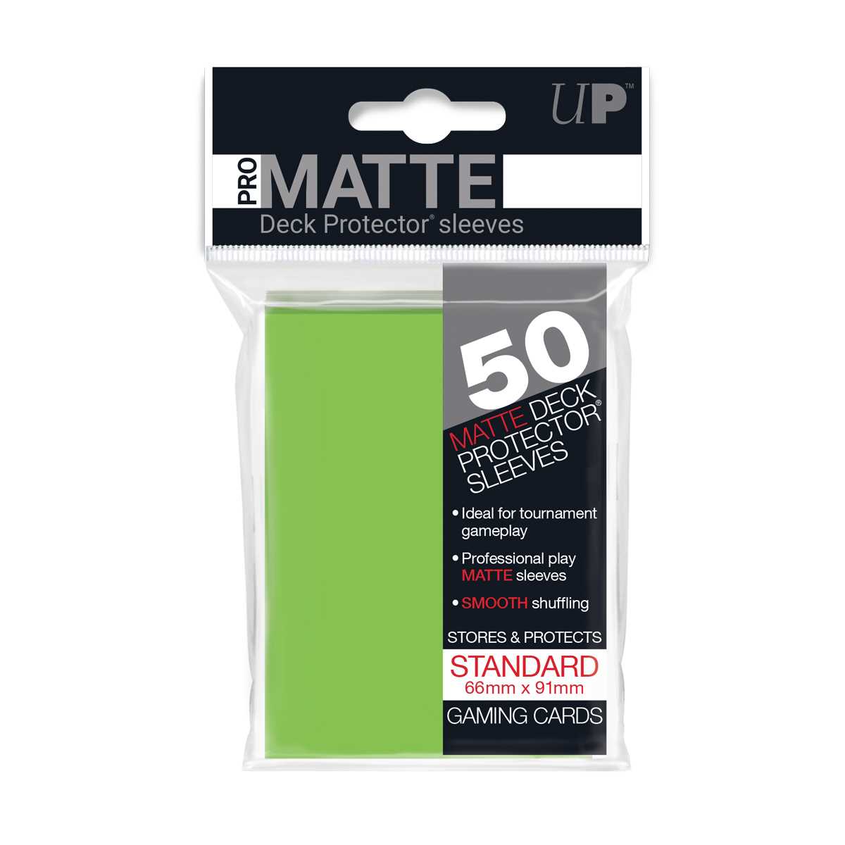 Matte Deck Protectors 50CT Lime Green Card Sleeve by Ultra Pro 1