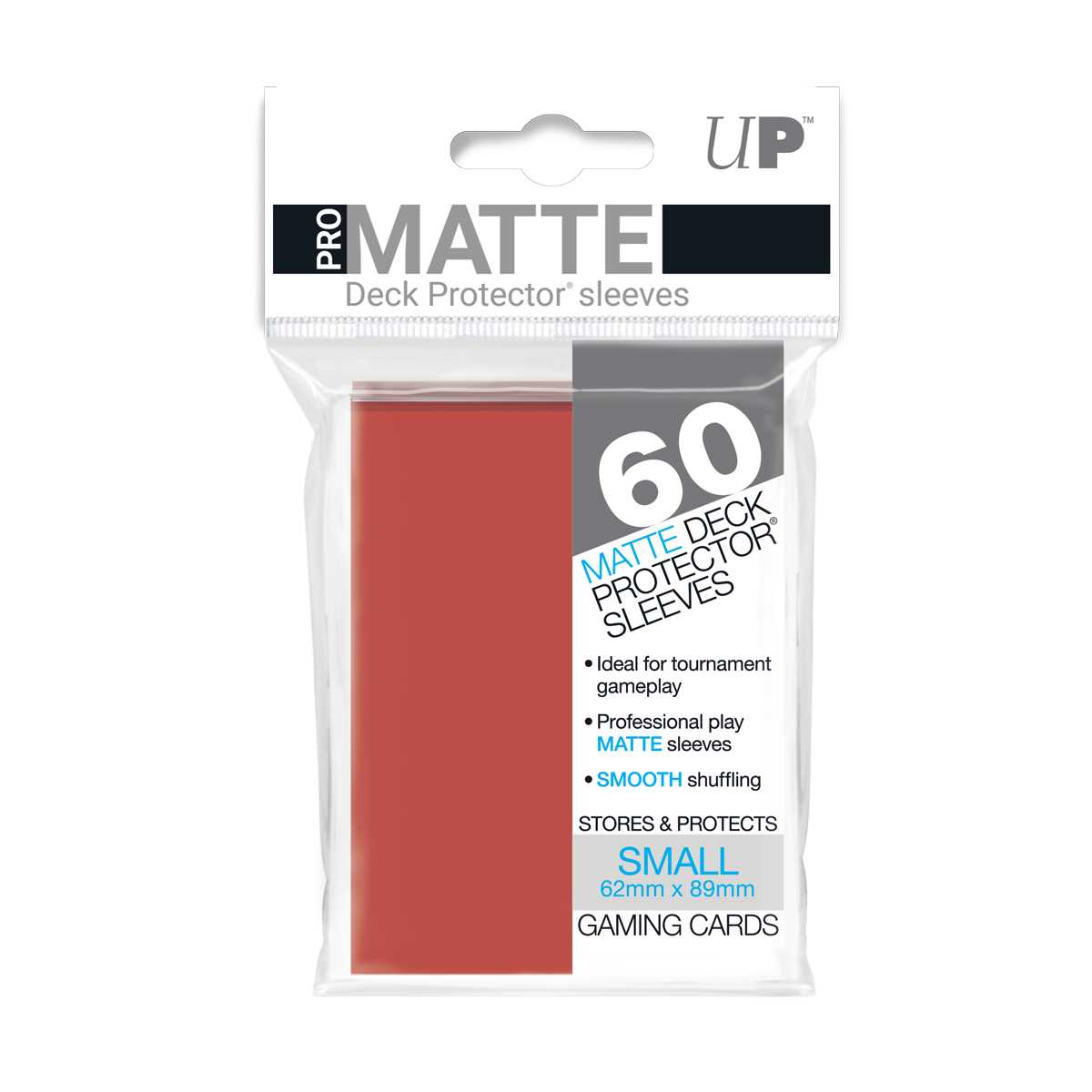 Matte Small Deck Protectors 60 Ct Red Card Sleeve by Ultra Pro 1
