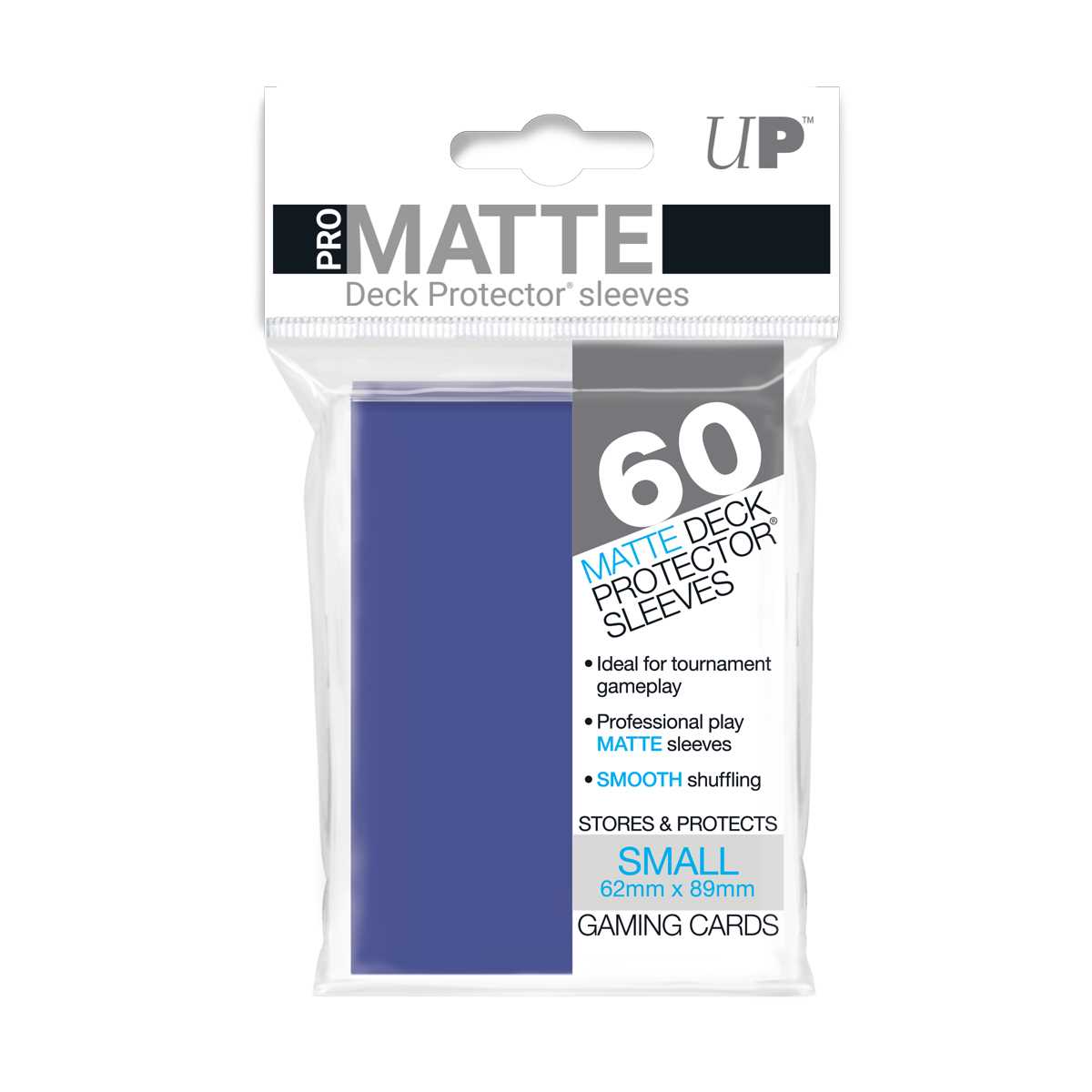 Matte Small Deck Protectors 60 Ct Blue Card Sleeve by Ultra Pro 1