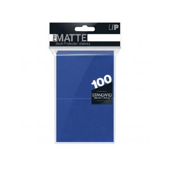 Matte Standard Card Sleeves Blue 100 Card Sleeve by Ultra Pro 1