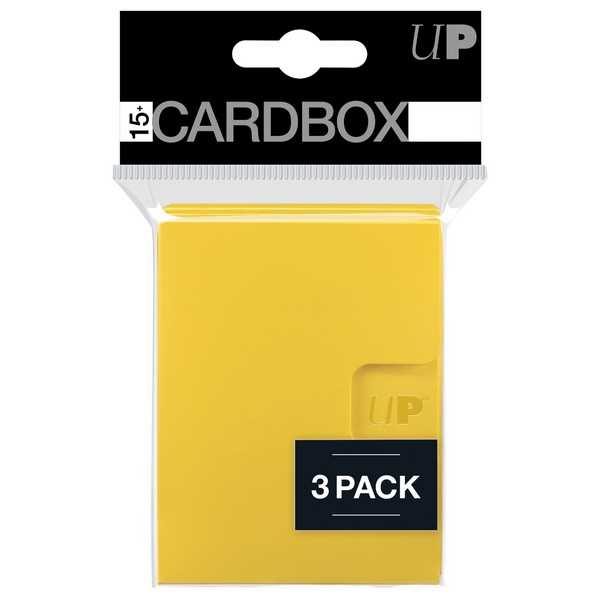 PRO 15+ Card Box 3-pack: Yellow