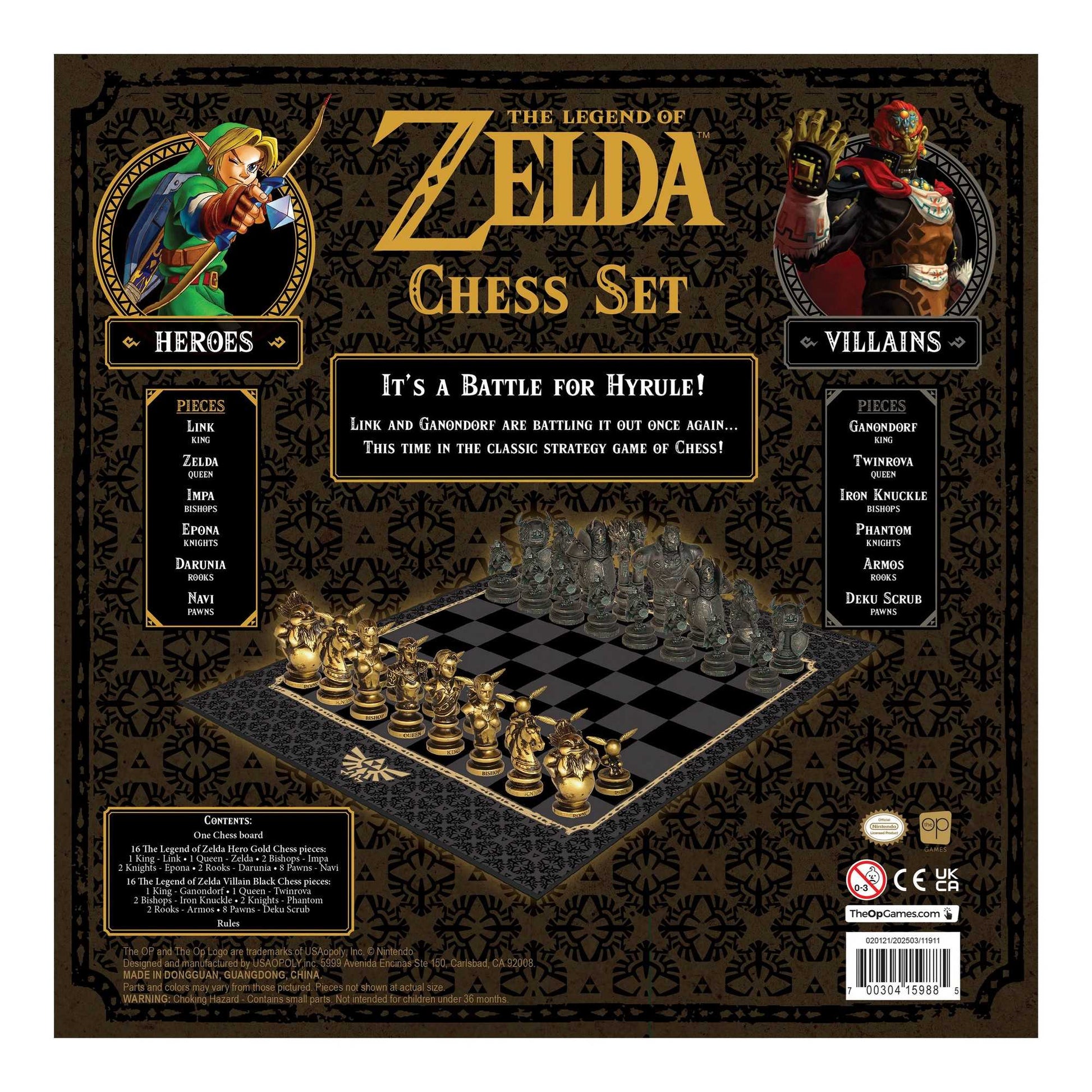 The Legend of Zelda Chess Board Game by USA OPOLY 4