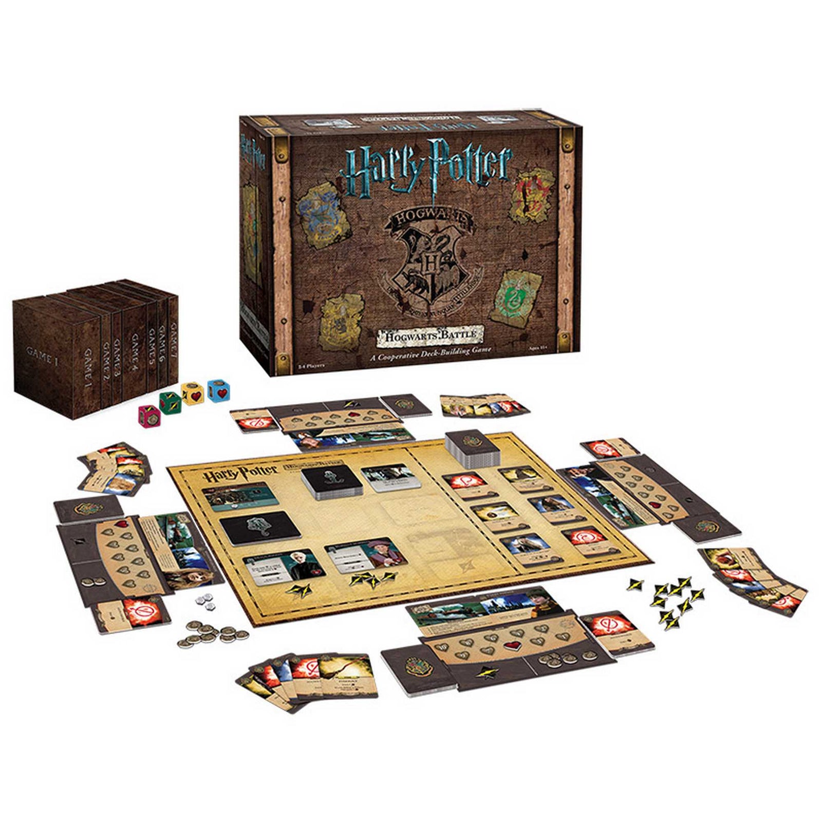 Harry Potter Hogwarts Battle A Cooperative Deck Building Game Board Game by USA OPOLY 2