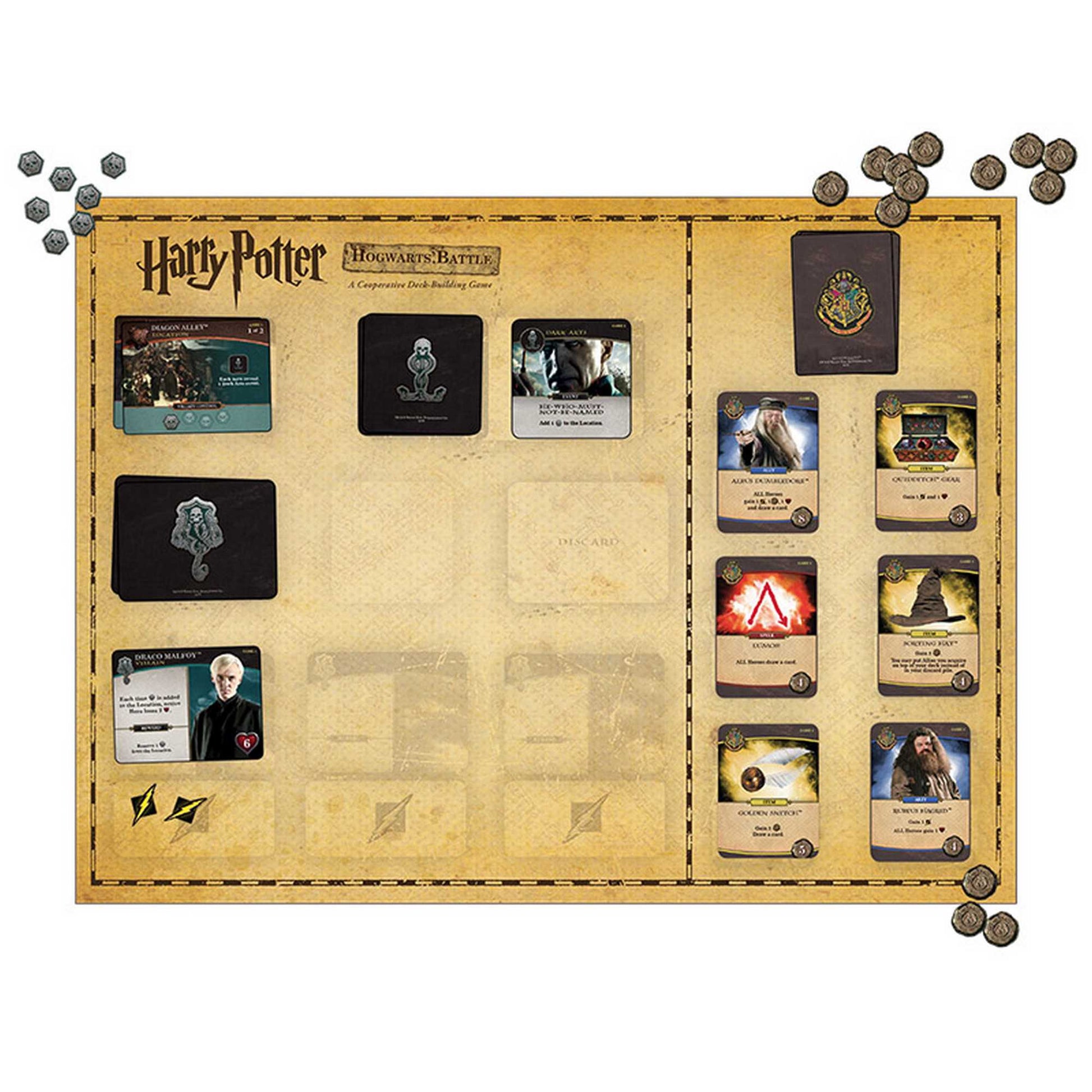 Harry Potter Hogwarts Battle A Cooperative Deck Building Game Board Game by USA OPOLY 4