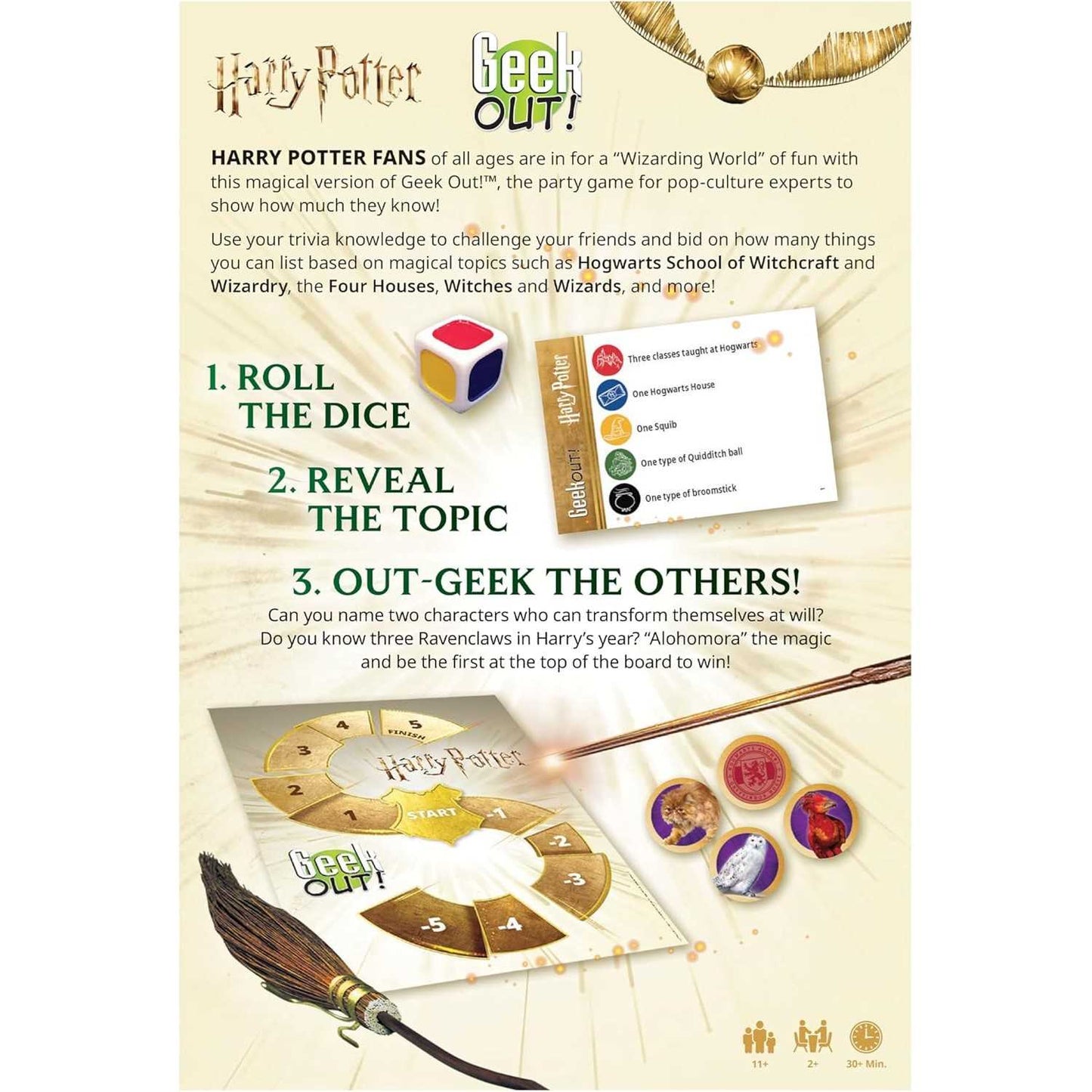Geek Out Harry Potter Board Game by USA OPOLY 5
