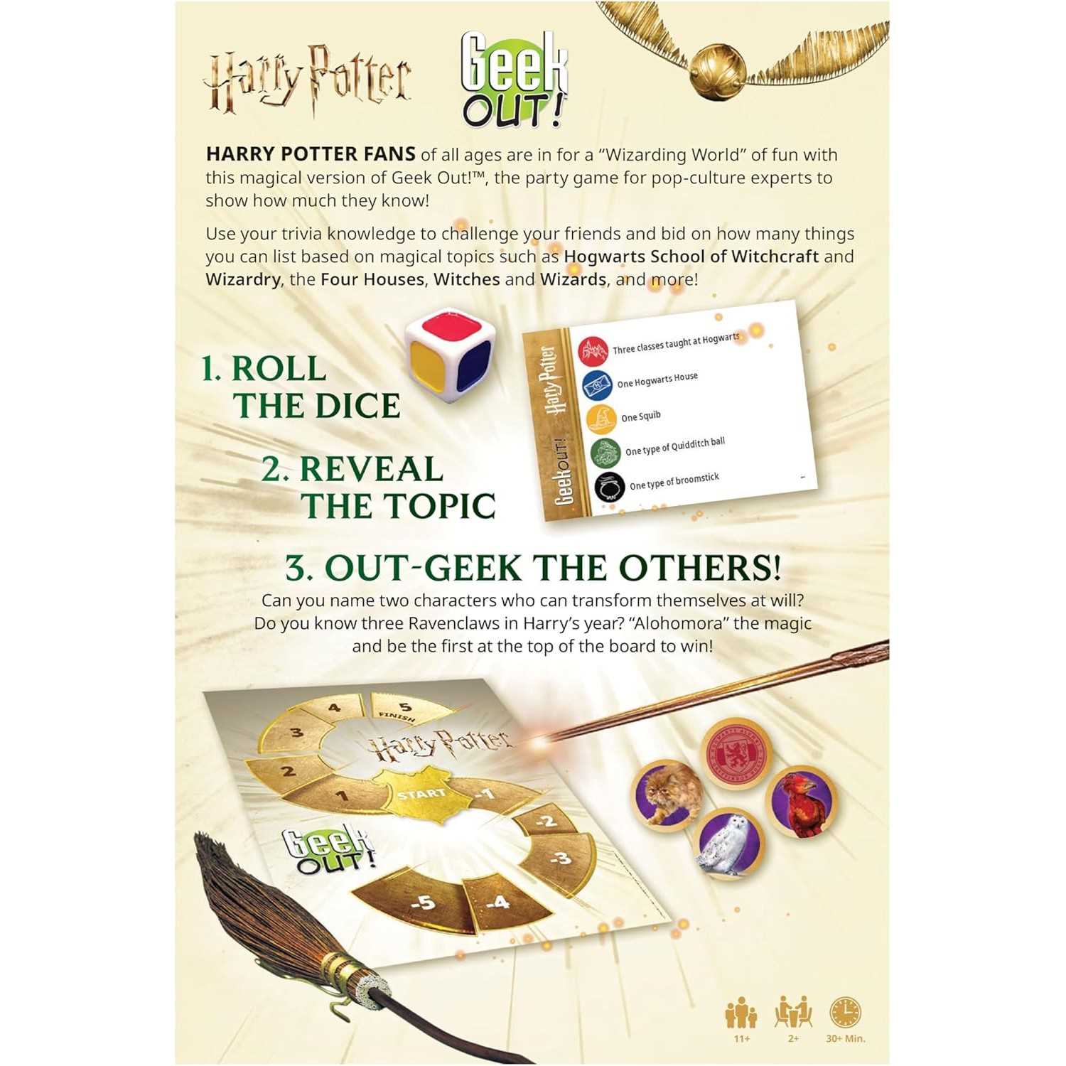 Geek Out Harry Potter Board Game by USA OPOLY 5
