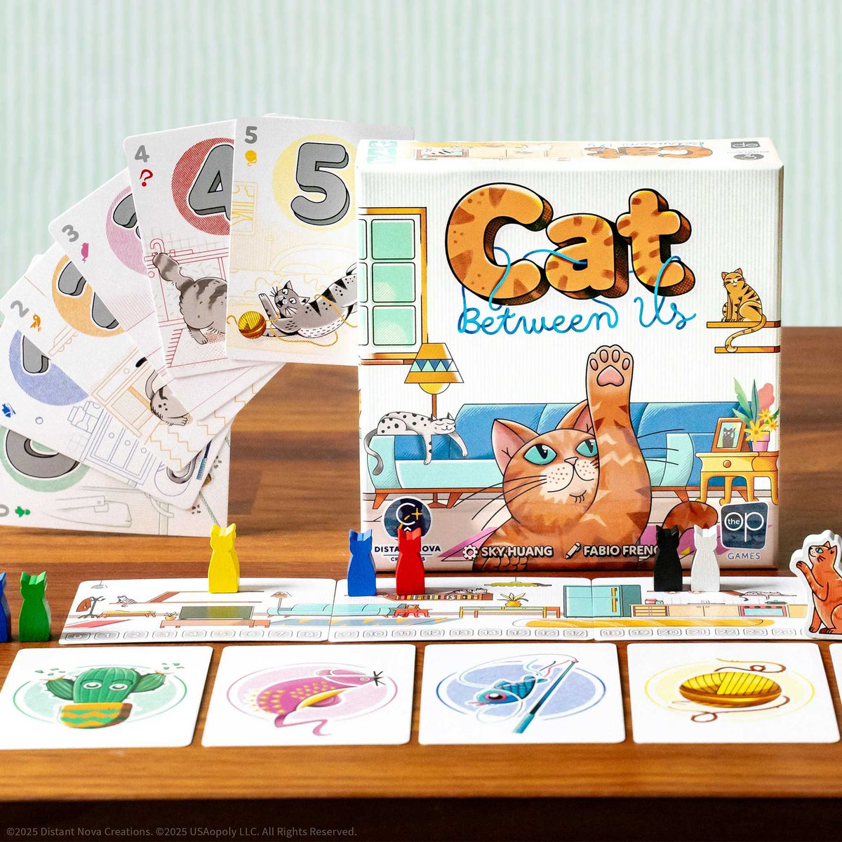 Cat Between Us Board Game by USA OPOLY 2