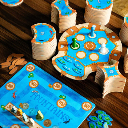 Fountains Board Game by USA OPOLY 4