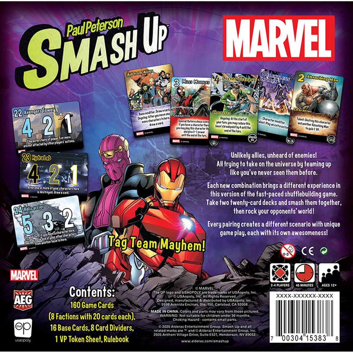Smash Up Marvel Board Game by USA Opoly 5