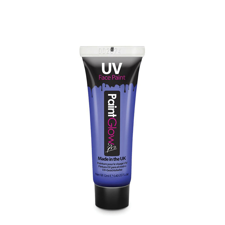 UV Neon Face + Body Paint Blue 10ml Make Up Unisex_1