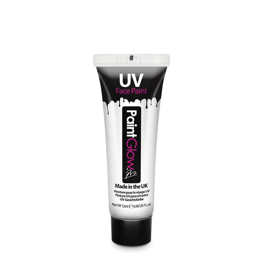 UV Neon Face + Body Paint White 10ml Make Up Unisex_1