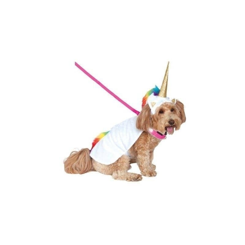 Unicorn Cape With Hood and Lightup Collar Pet Costume 1