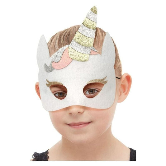 Unicorn Felt Mask on Elastic World Book Day Animal Costume Accessory 1