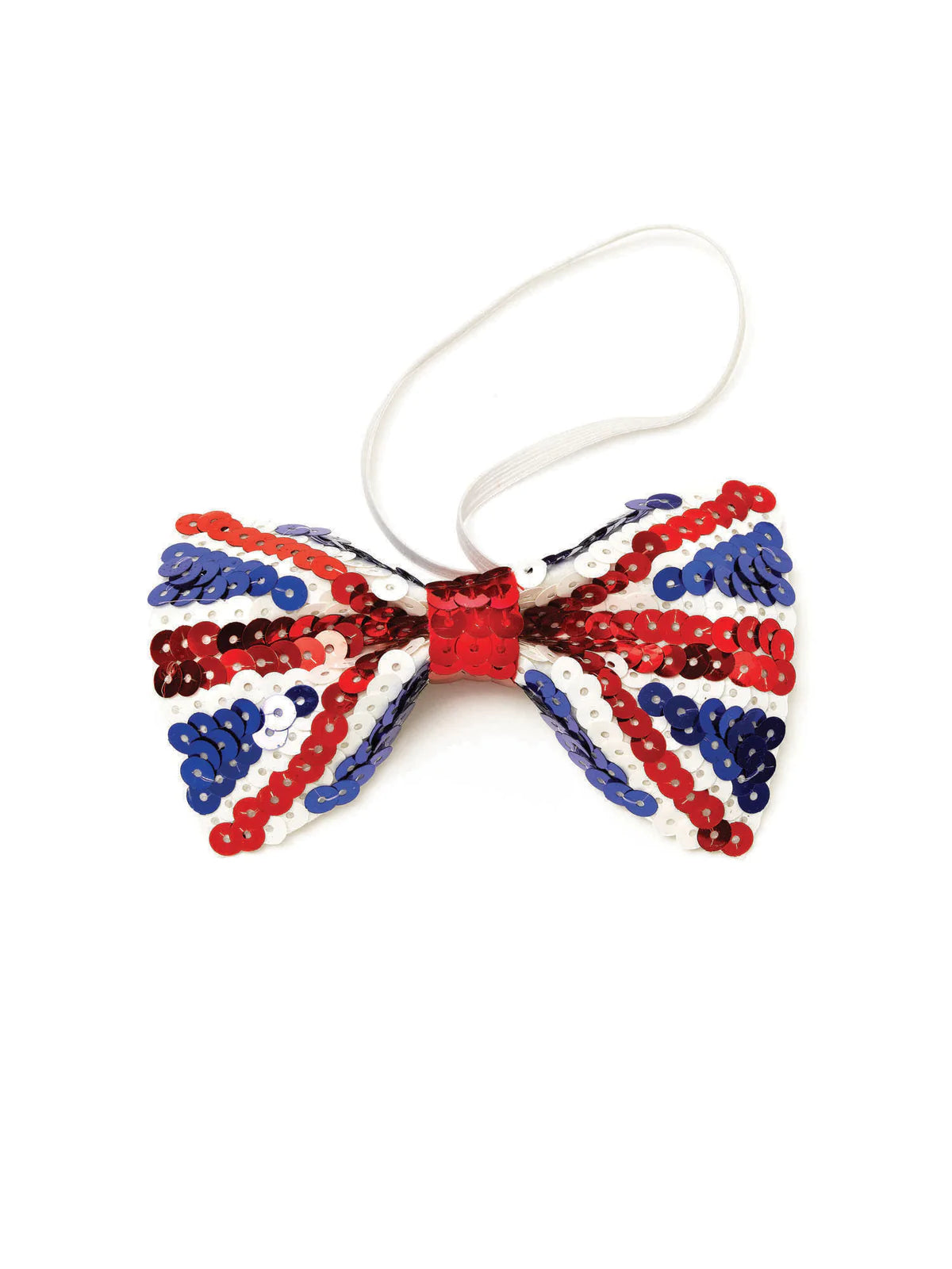 Union Jack Sequin Bow Tie Costume Accessory 1