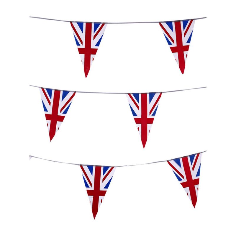 Union Jack Triangle Bunting Plastic Adult_1