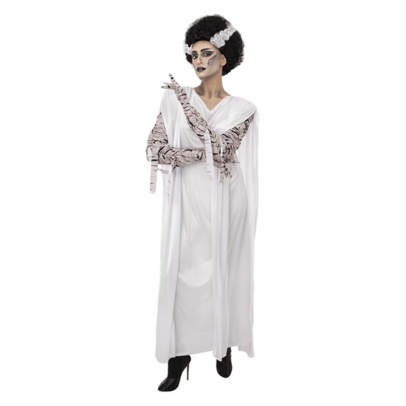 Universal Monsters Bride of Frankenstein Costume Adult White_1