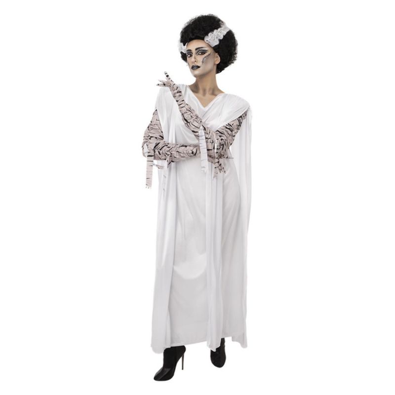Universal Monsters Bride of Frankenstein Costume Adult White 1