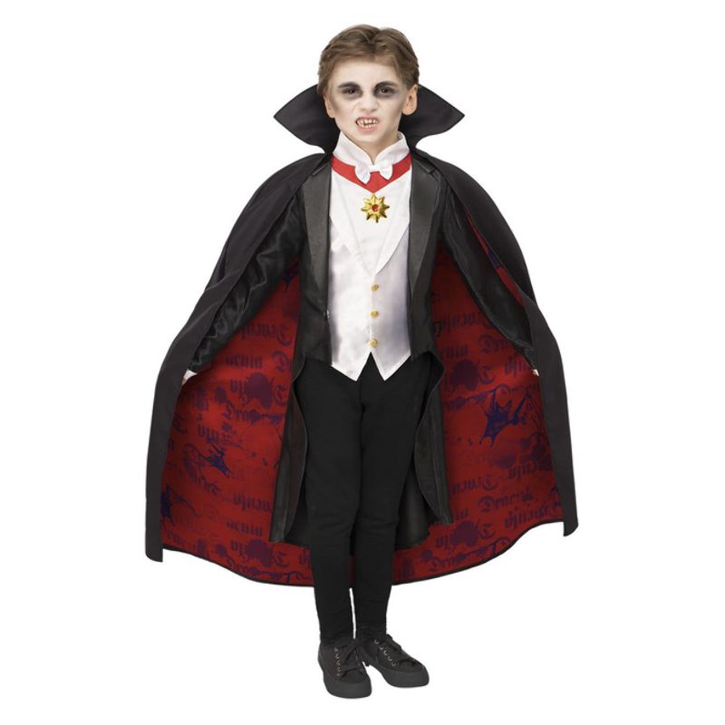 Universal Monsters Dracula Costume Child Black White Red_1