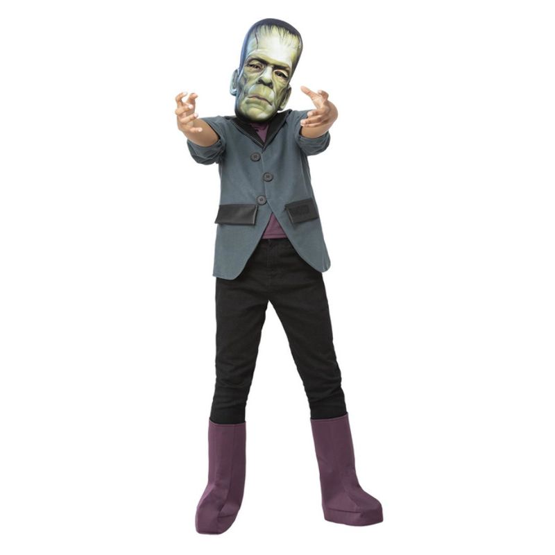 Universal Monsters Frankenstein Costume Child Black Green_1
