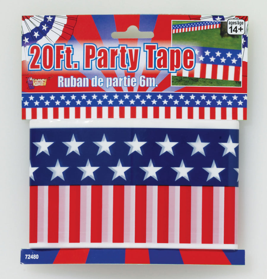 Usa 20&#39; Party Tape Red White Blue Goods Unisex_1