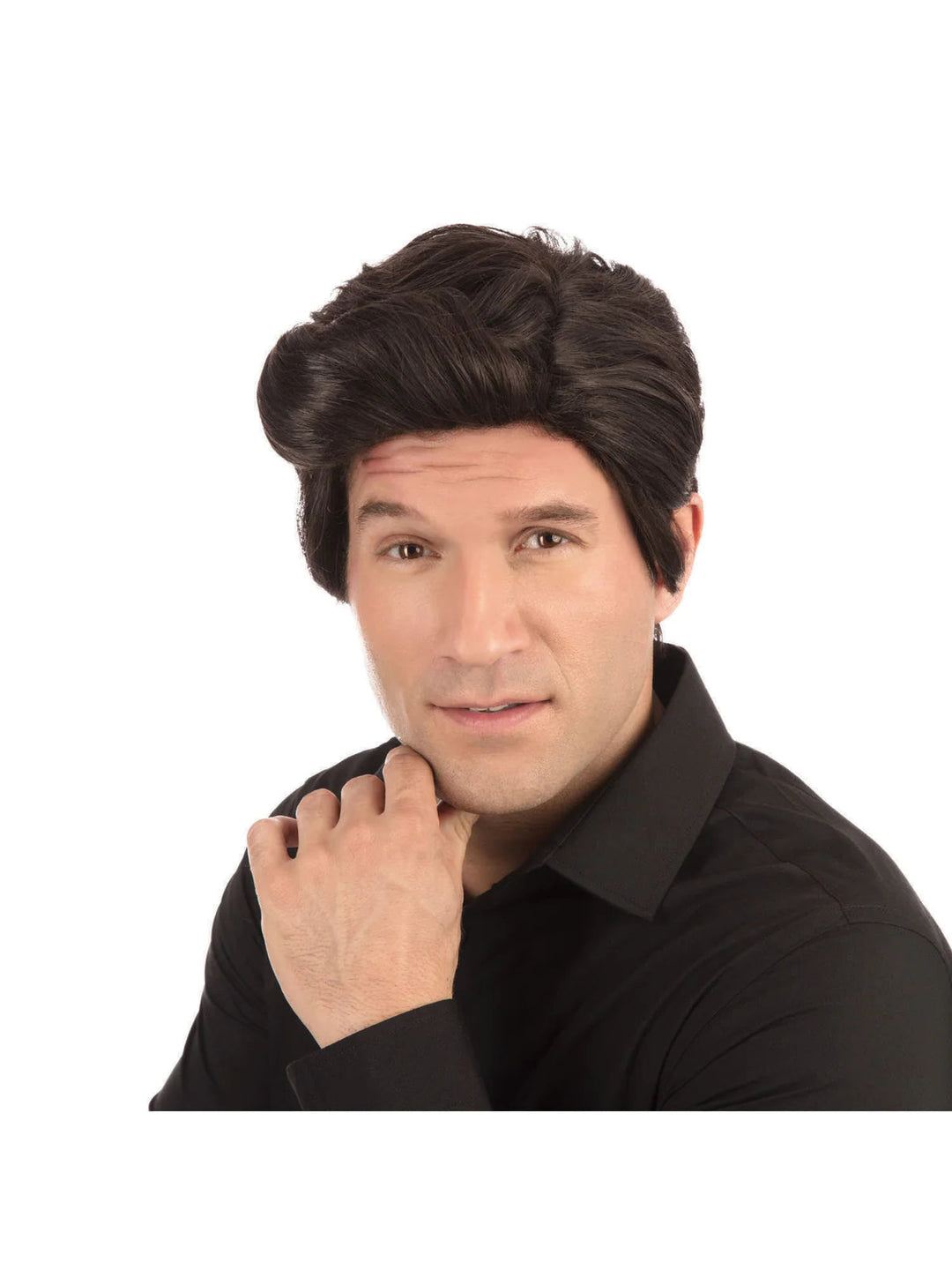 Used Car Salesman Wig Dark Brown 70s Miami Vice Hair