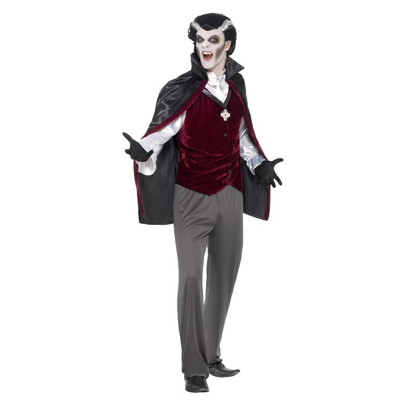 Vampire Costume Classic Mens Fancy Dress_1