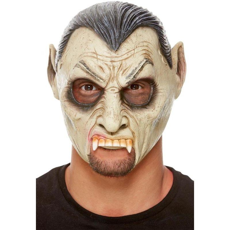 Vampire Latex Mask Adult Grey_1