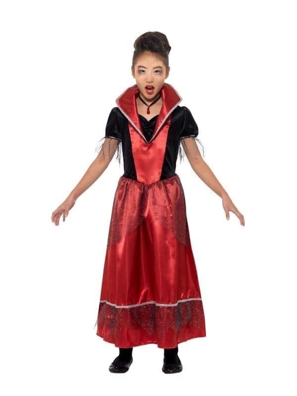 Vampire Princess Costume Child Black Red_1