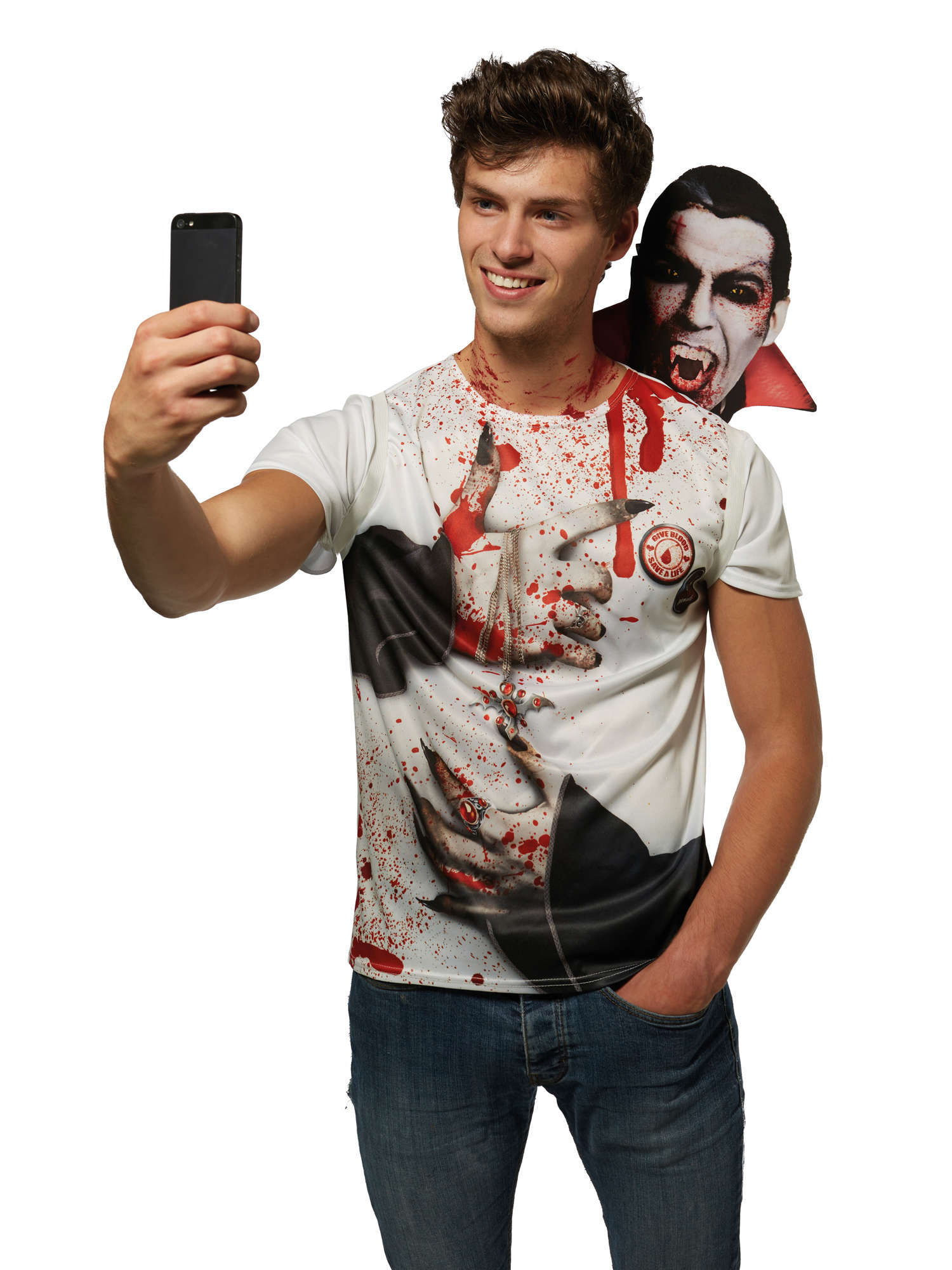 Vampire Selfie Shocker Costume 1