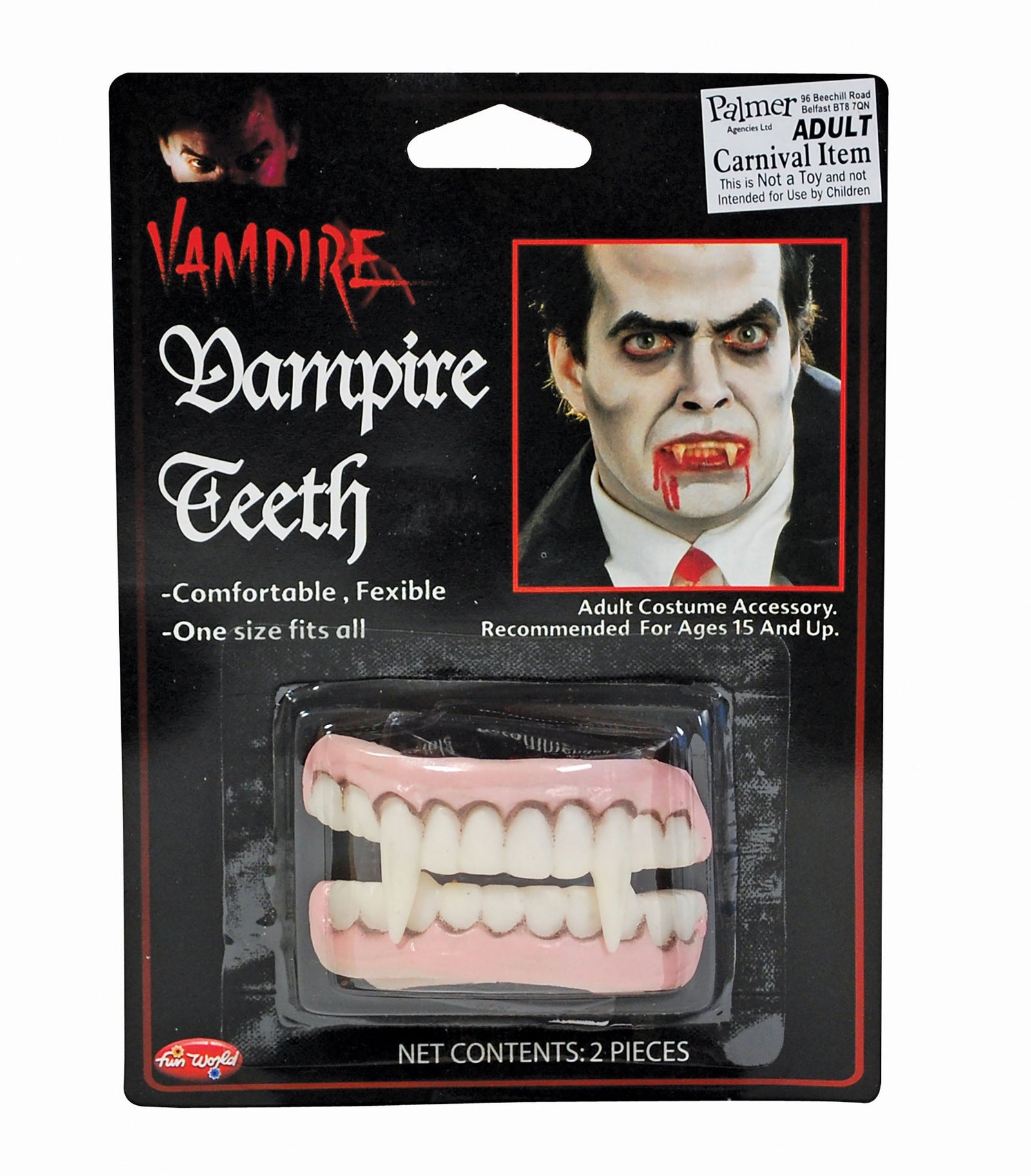 Vampire Teeth Dracula Fangs with Gums 1