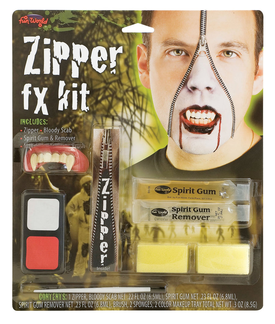 Vampire Zipper FX Kit Make Up Unisex_1