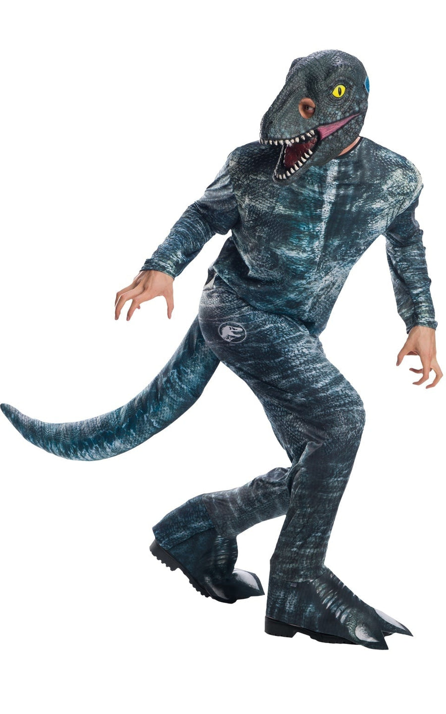 Velociraptor Blue Costume Adult Jurrasic World Dinosaur_1
