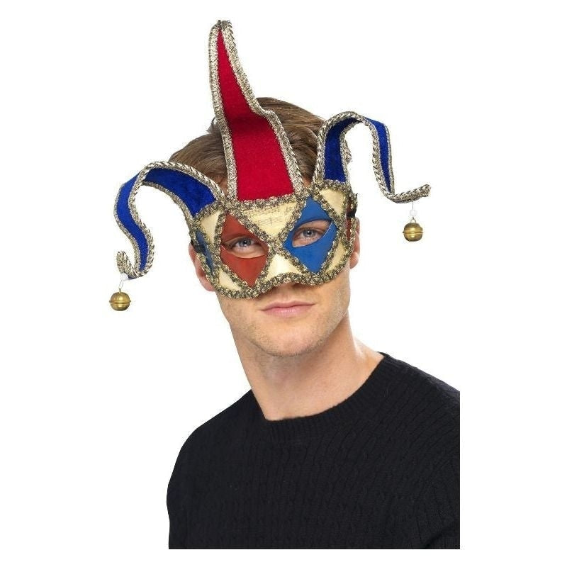 Size Chart Venetian Musical Jester Eyemask Adult Red Blue