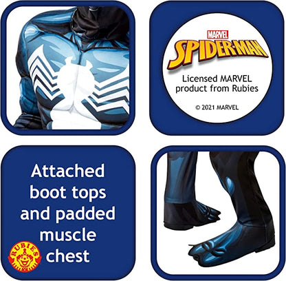 Venom Costume Kids Black Symbiote Spiderman Suit 6