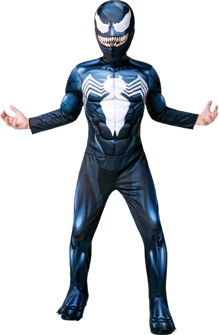 Venom Costume Kids Black Symbiote Spiderman Suit_1