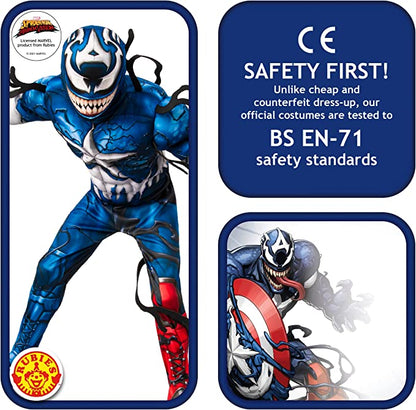 Venomized Captain America Kids Costume with Mask 5