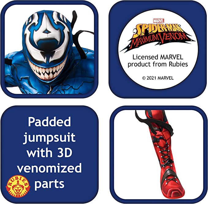 Venomized Captain America Kids Costume with Mask 7